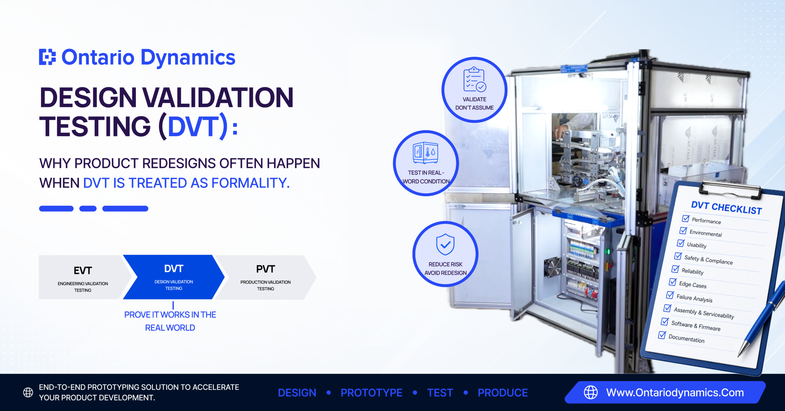 Design Validation Testing (DVT): Why Skipping DVT Leads to Redesigns
