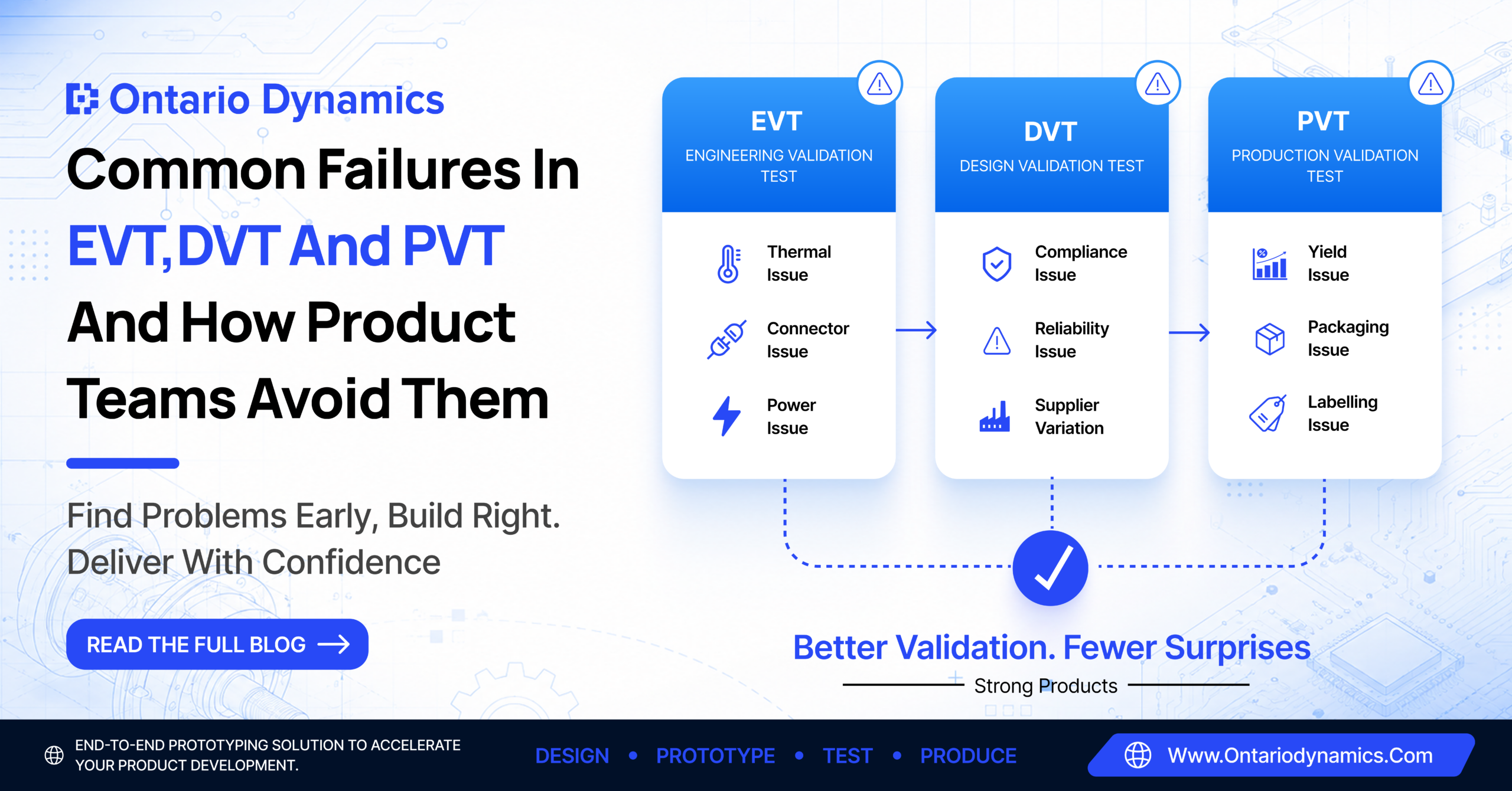 Common Failures In EVT, DVT, And PVT
